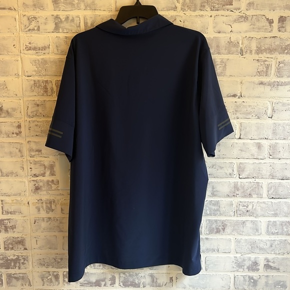 Nike Men’s Polo Short Sleeved Navy Golf Swoosh Lightweight Tee Size XXL - Picture 5 of 8